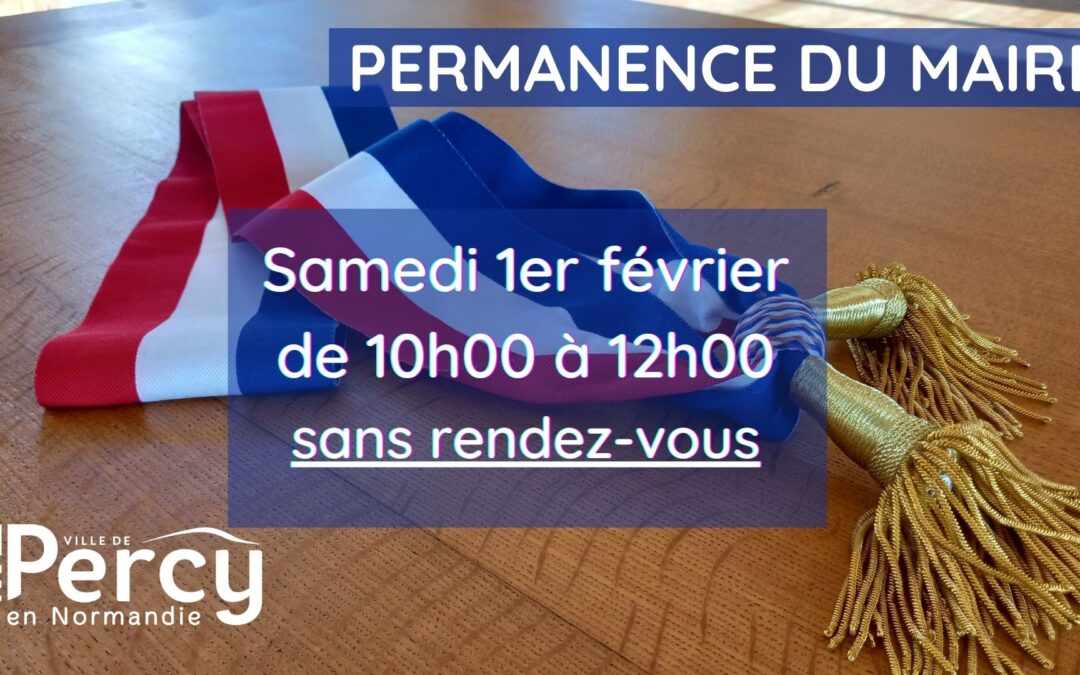 PERMANENCE DU MAIRE