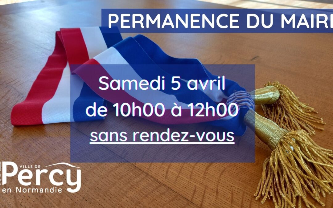 Permanence du Maire
