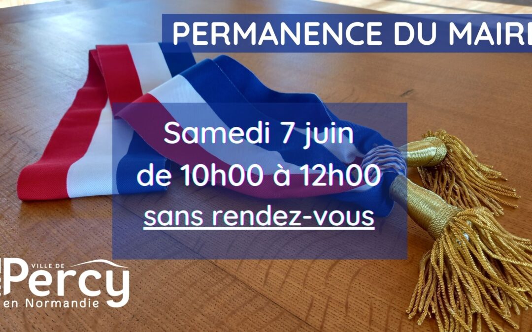 Permanence du Maire