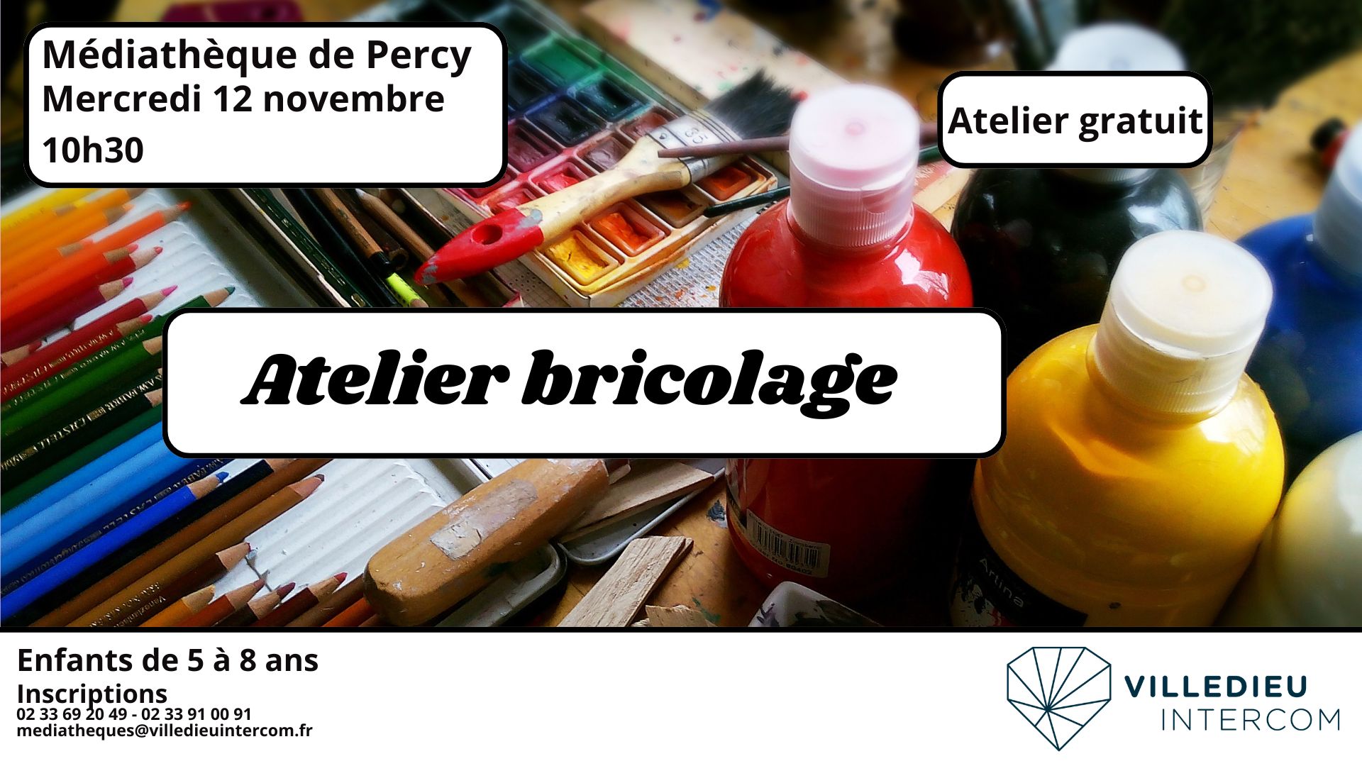 médiathèque atelier bricolage percy 12 novembre