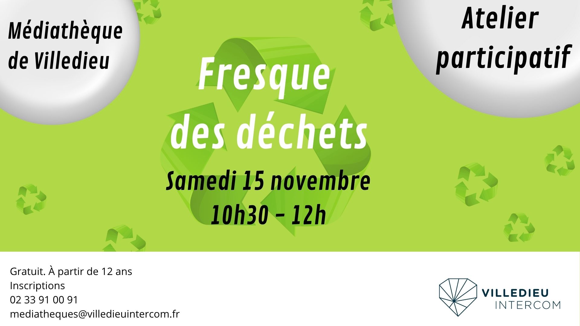 médiathèque fresque déchets vlp 15 novembre