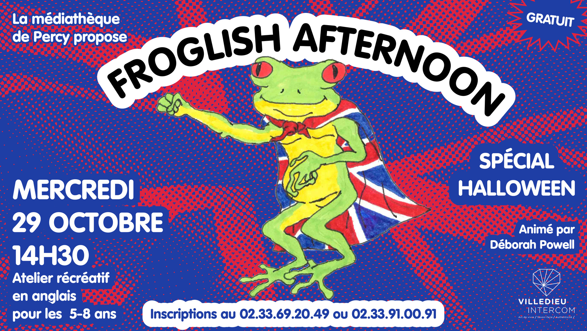 Froglish afternoon Halloween à PERCY