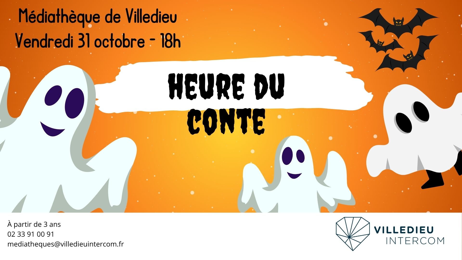 médiathèque heure du conte halloween vlp 31 octobre