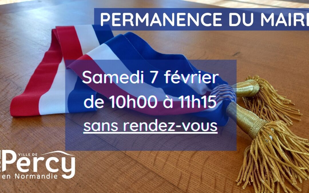 Permanence du Maire