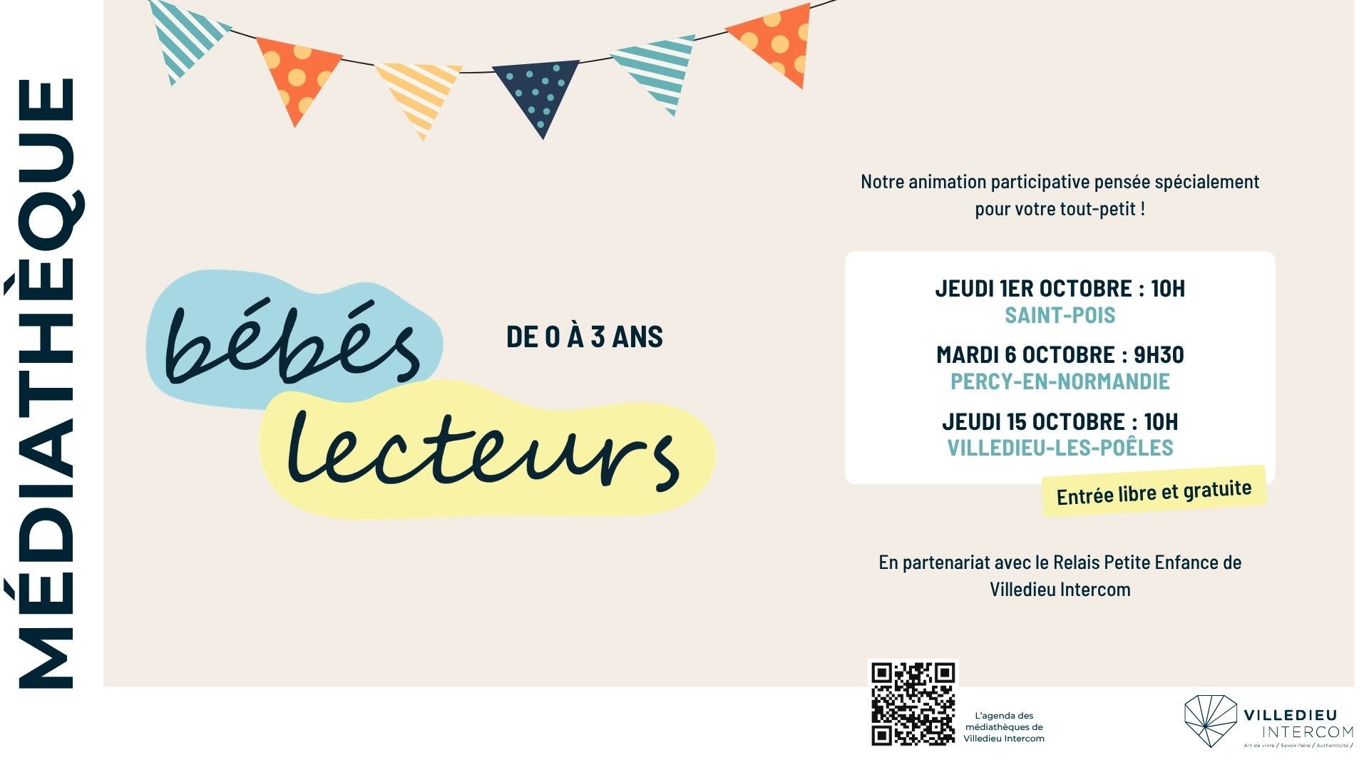 médiathèque bébés lecteurs paysage octobre